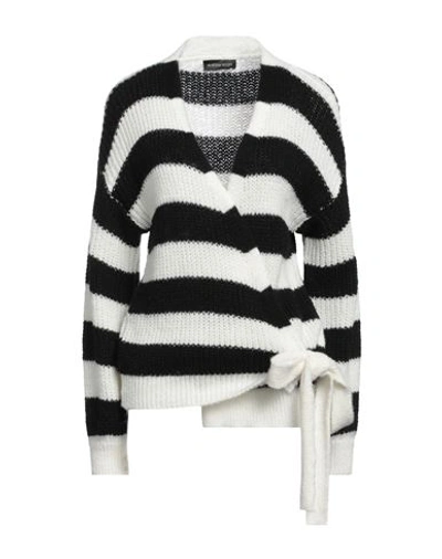 Shop Vanessa Scott Woman Cardigan Black Size M Acrylic, Polyamide, Wool, Mohair Wool