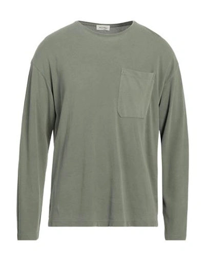 Shop American Vintage Man T-shirt Sage Green Size M/l Organic Cotton