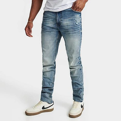 Shop Finishline Supply And Demand Men's Carter Stacked Denim Jeans In Light Wash