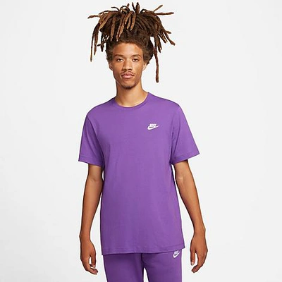 Shop Nike Sportswear Club T-shirt In Purple Cosmos