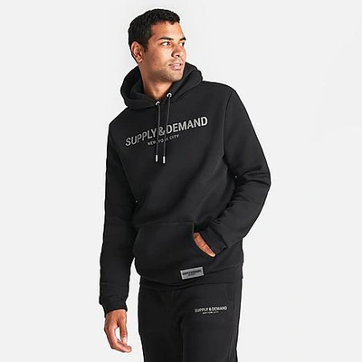 Shop Supply And Demand Men's Tristan Pullover Hoodie In Black