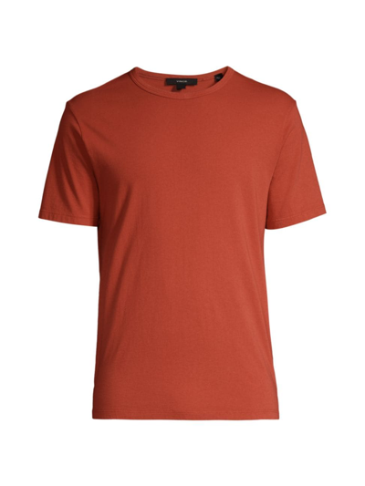 Shop Vince Men's Garment-dyed Crewneck T-shirt In Washed Desert Sky