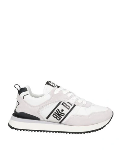 Shop Bikkembergs Man Sneakers White Size 9 Soft Leather, Textile Fibers
