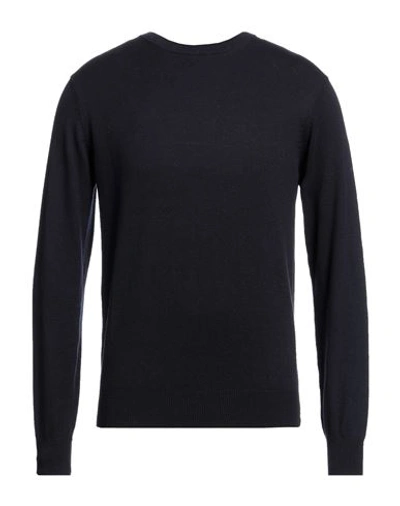 Shop R3d Wöôd Man Sweater Midnight Blue Size S Cotton, Silk, Nylon, Cashmere