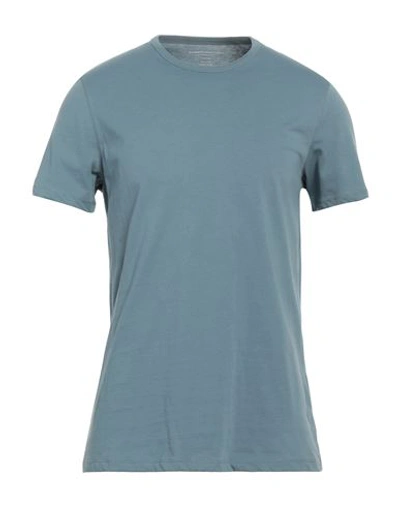 Shop Majestic Filatures Man T-shirt Pastel Blue Size M Cotton
