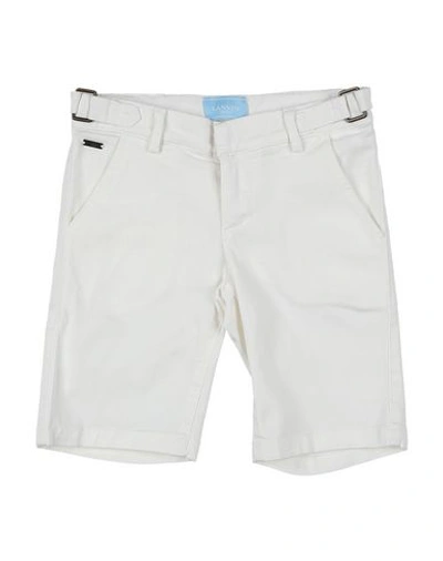 Shop Lanvin Toddler Boy Shorts & Bermuda Shorts White Size 6 Cotton, Elastane