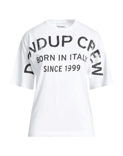 Shop Dondup Woman T-shirt White Size Xl Cotton