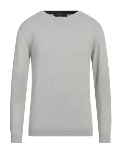 Shop Daniele Alessandrini Man Sweater Grey Size 40 Cotton, Wool, Acrylic, Polyester