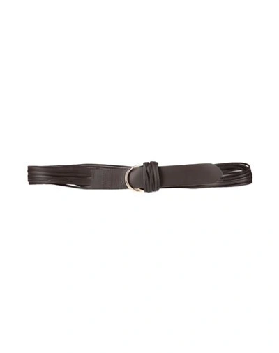 Shop Ichi Woman Belt Dark Brown Size 30 Soft Leather