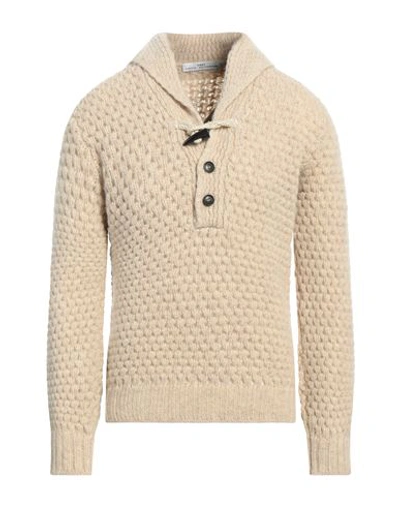 Shop Grey Daniele Alessandrini Man Sweater Beige Size L Wool