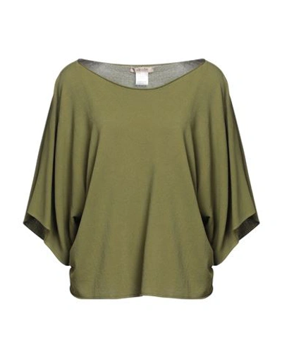 Shop No-nà Woman T-shirt Military Green Size S/m Viscose, Polyamide