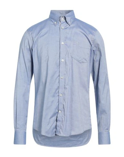 Shop Harmont & Blaine Man Shirt Blue Size S Cotton