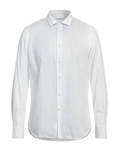 Shop Tintoria Mattei 954 Man Shirt White Size 16 Cotton
