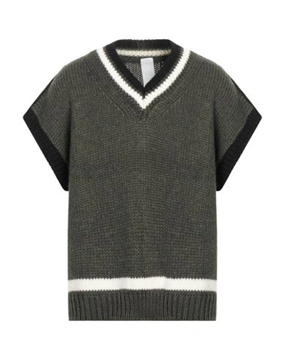 Noumeno Concept Man Sweater Military Green Size S Acrylic, Alpaca Wool, Wool, Viscose In Green