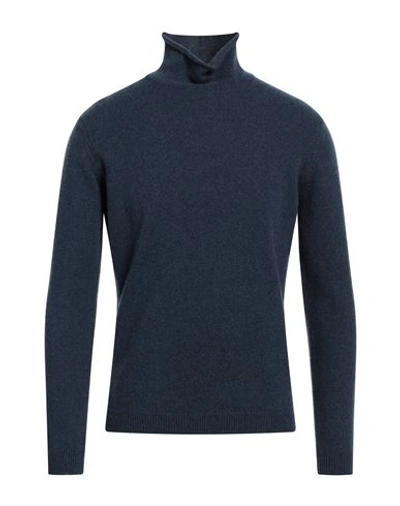 Shop Stile Latino Man Turtleneck Navy Blue Size 42 Virgin Wool, Wool