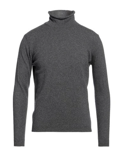 Stile Latino Man Turtleneck Steel Grey Size 38 Virgin Wool, Wool In Grey