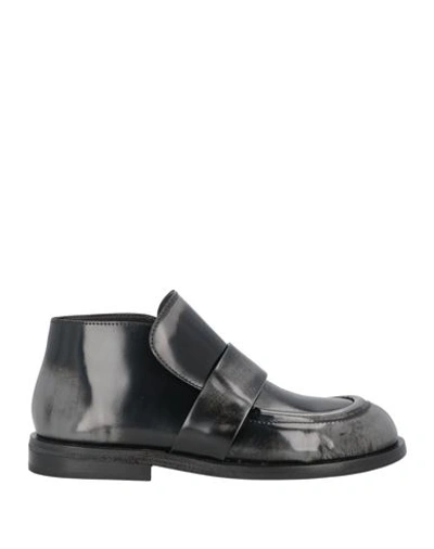 MARSÈLL MARSÈLL WOMAN ANKLE BOOTS BLACK SIZE 8 SOFT LEATHER 