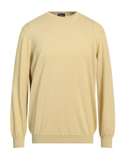 Shop Drumohr Man Sweater Light Yellow Size 44 Cotton