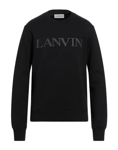 Shop Lavin Man Sweatshirt Black Size Xl Cotton, Polyester