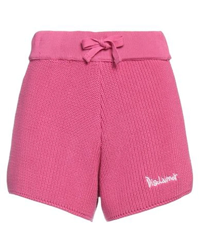 Disclaimer Woman Shorts & Bermuda Shorts Fuchsia Size S Cotton In Pink