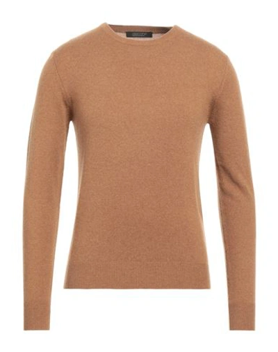 Shop Aragona Man Sweater Brown Size 46 Cashmere