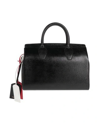 Shop Thom Browne Woman Handbag Black Size - Calfskin