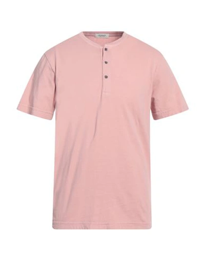 Shop Crossley Man T-shirt Pastel Pink Size M Cotton