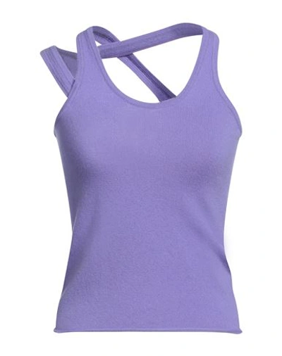 Shop Extreme Cashmere Woman Top Light Purple Size Onesize Cashmere, Nylon, Elastane