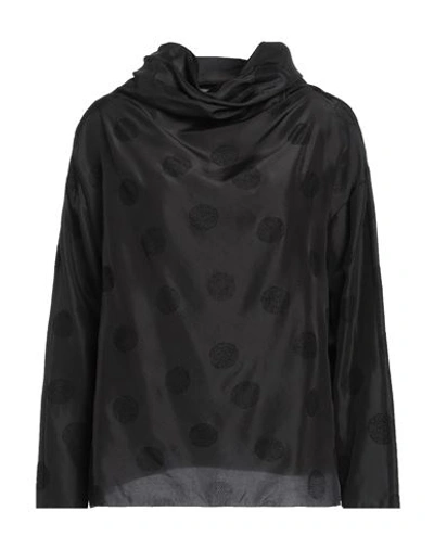 Shop Shirt C-zero Woman Top Black Size M Silk