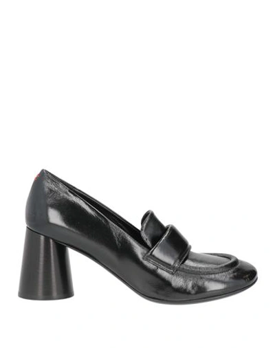 Halmanera Woman Loafers Black Size 10 Soft Leather In Black