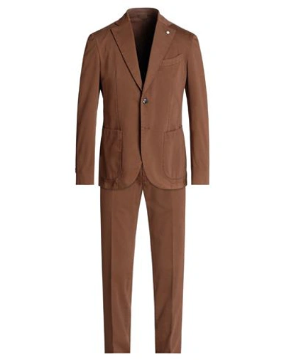 Shop L.b.m 1911 L. B.m. 1911 Man Suit Brown Size 40 Cotton