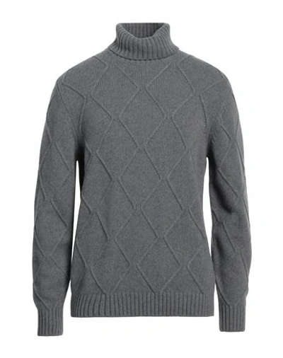 Shop Heritage Man Turtleneck Grey Size 46 Virgin Wool, Cashmere