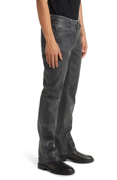 Shop Monfrere Clint Bootcut Jeans In Aged Coated Steel