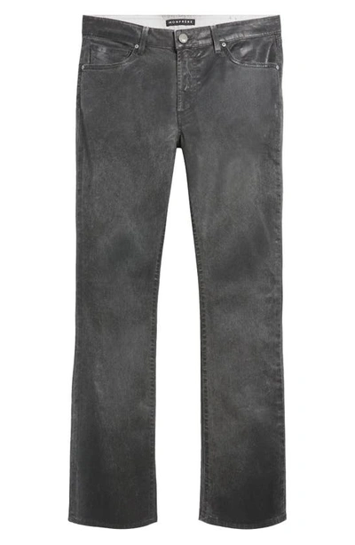 Shop Monfrere Clint Bootcut Jeans In Aged Coated Steel