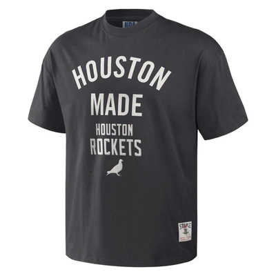 Shop Staple Nba X  Anthracite Houston Rockets Heavyweight Oversized T-shirt