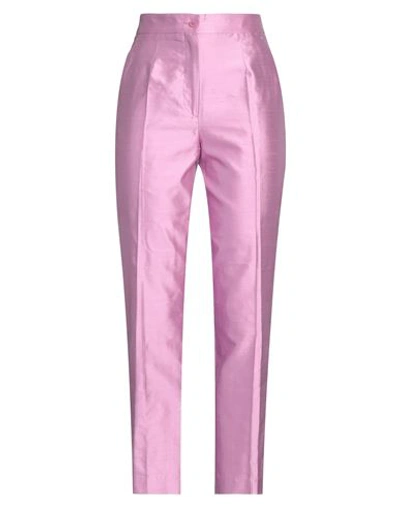Shop Etro Woman Pants Pink Size 6 Silk, Viscose, Cotton