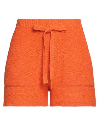 Shop Compagnia Italiana Woman Shorts & Bermuda Shorts Mandarin Size Xl Cotton, Polyamide
