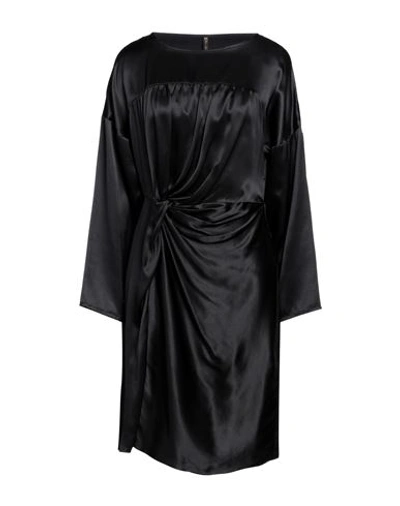 Shop Manila Grace Woman Mini Dress Black Size 4 Silk