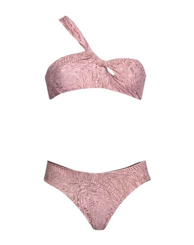 Shop Federica Tosi Woman Bikini Pink Size L Polyamide, Elastane