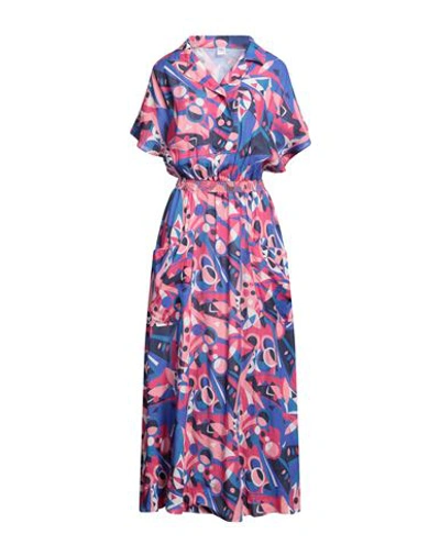 Shop Fedeli Woman Maxi Dress Blue Size 8 Linen