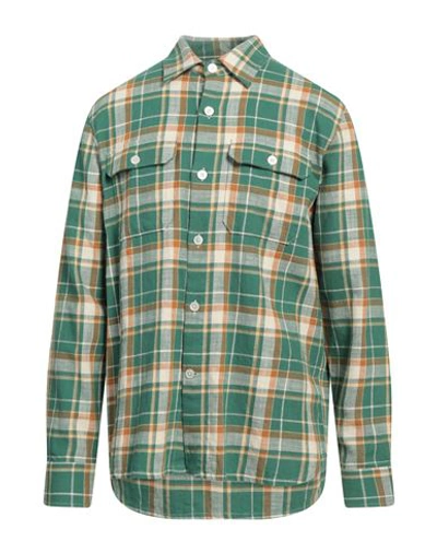 Shop Brooksfield Man Shirt Green Size L Cotton