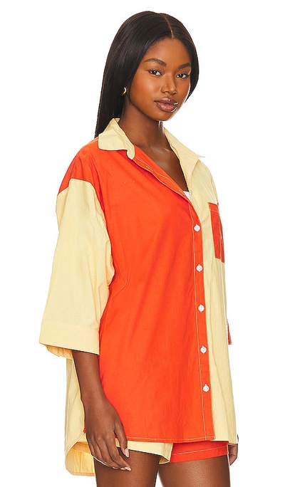Shop It's Now Cool Vacay Shirt In Orange