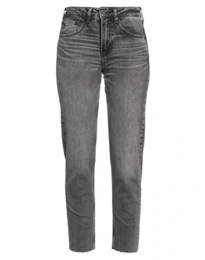 Shop Ag Jeans Woman Jeans Lead Size 29 Cotton, Elastane In Grey
