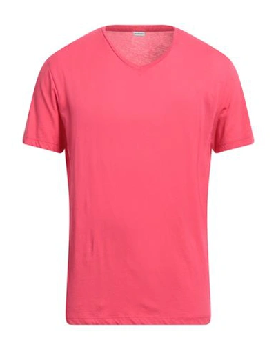 Shop Bluemint Man T-shirt Fuchsia Size L Cotton In Pink