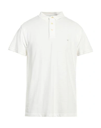 Shop Scout Man Polo Shirt Ivory Size L Cotton In White