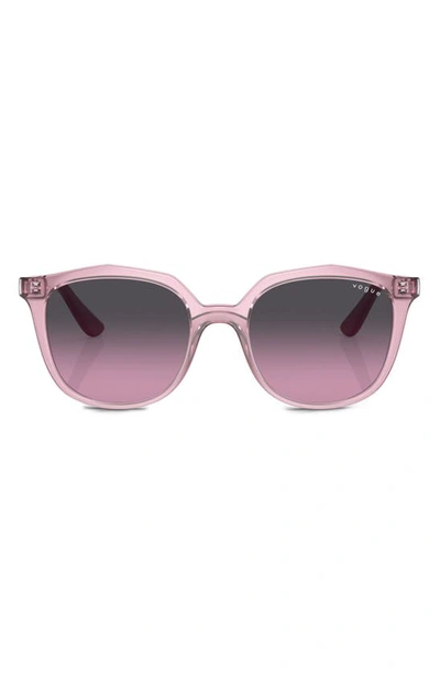 Shop Vogue Kids' 45mm Gradient Irregular Sunglasses In Purple