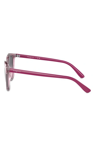 Shop Vogue Kids' 45mm Gradient Irregular Sunglasses In Purple