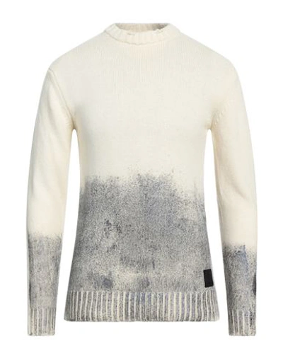 Shop Ungaro Man Sweater Ivory Size L Wool, Polyamide In White