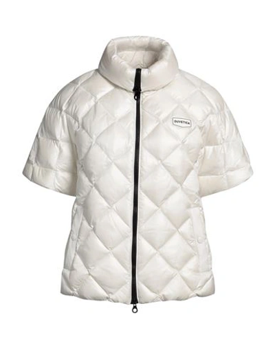Shop Duvetica Woman Puffer Off White Size 8 Polyamide