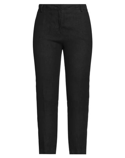 Shop Alessia Santi Woman Pants Black Size 8 Linen